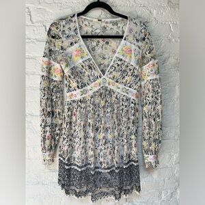 Free People floral lace dress